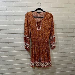 American Eagle Boho Dress - size medium Earthy Tones